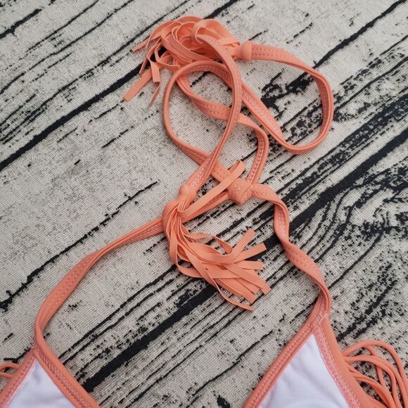 RVCA Waranway Fringed Bikini Triangle Top - Picture 9 of 11